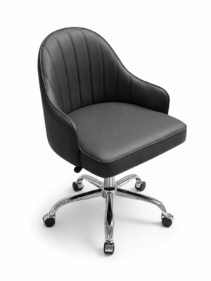 Ridge Channel-Tufted Swivel Chair