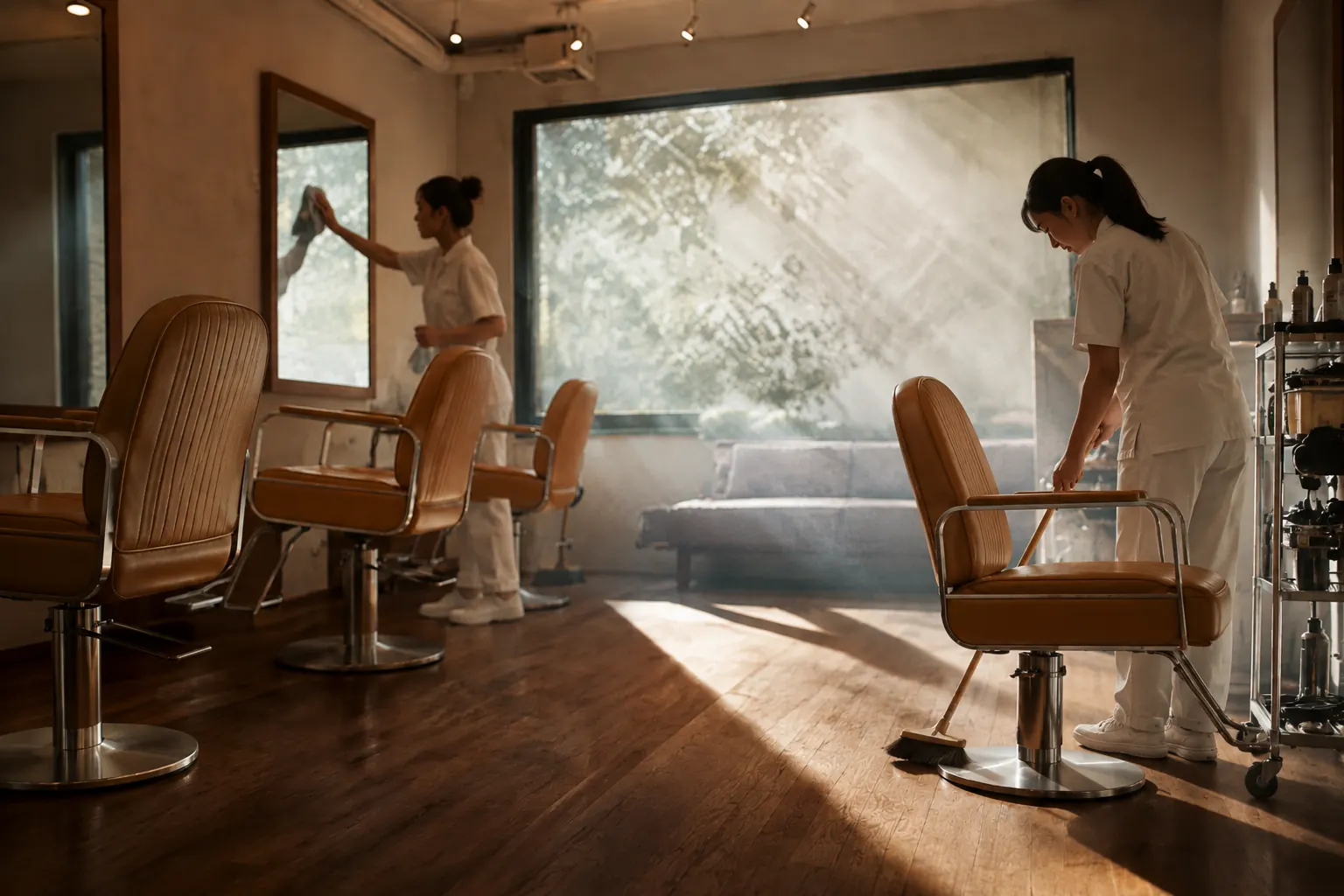 Blessed Kings tan styling chairs
