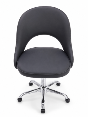Drift Rolling Vanity Chair – Black