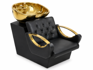 Regalia Tufted Backwash Unit – Black & Gold